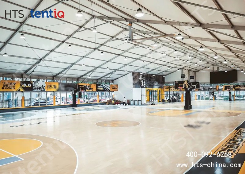 裝配式運動篷房配套齊全，打造成專業(yè)的體育館