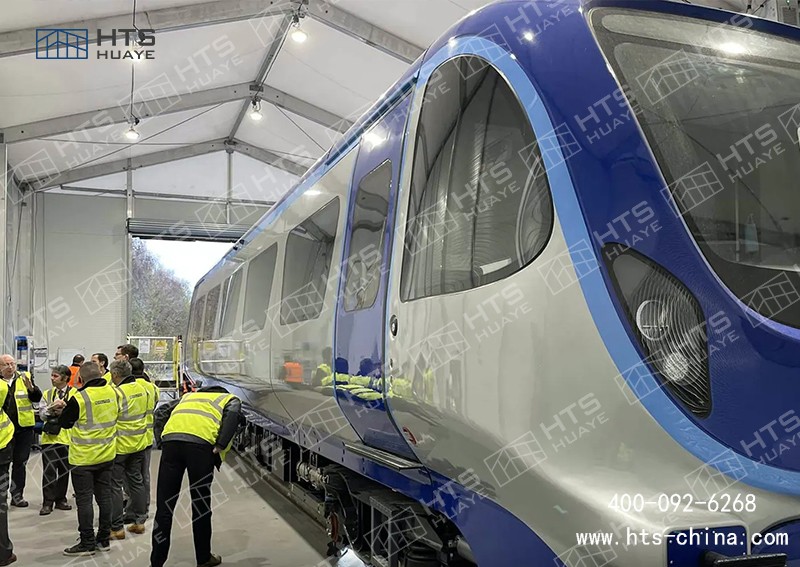 鋁合金結構篷房框架為鋁合金材質，抗風10級，覆蓋為B1級阻燃材料