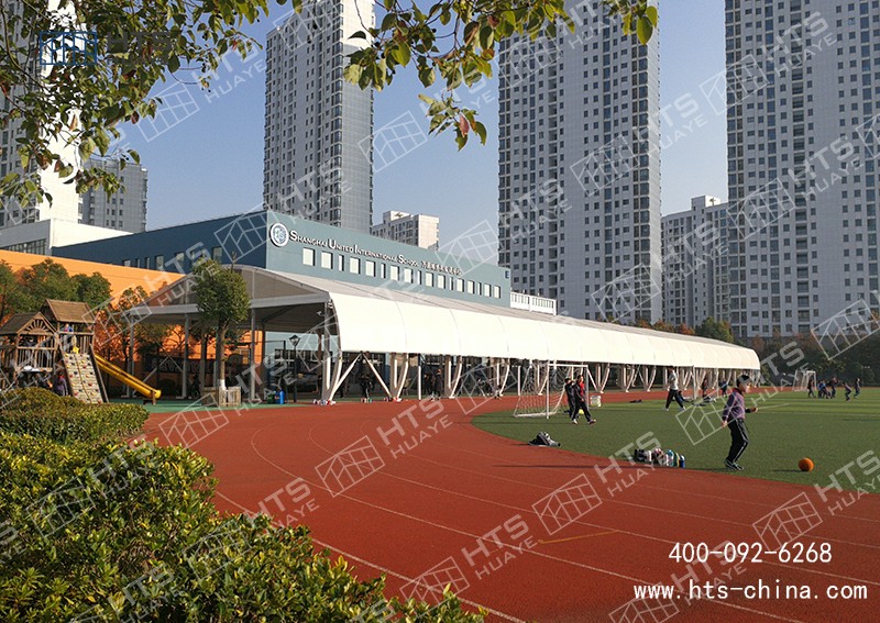 華燁建筑科技很幸運為全國各地設計并提供了多座裝配式篷房籃球館